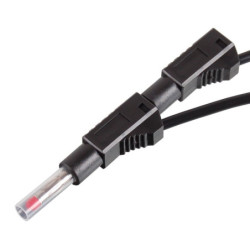 Przewód pomiarowy PPS450-BK 1m 2x Banan, Czarny bezp.4mm 19A Cat II 600-Mierniki i Multimetry