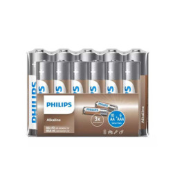 Bateria LR3/LR6 PHILIPS Pakiet Alkaliczne 16 Sztuk, 10xAA/6xAAA-Baterie