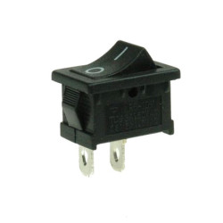 Przełącznik koł.mały 2pin/2poz. czarny chwilowy 4A-Podzespoły Elektroniczne