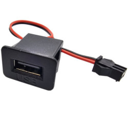 Gniazdo USB-A do obudowy Przewód 10cm-Podzespoły Elektroniczne