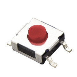 Mikroswitch 6x6mm SMD Czerwony H: 3,4~4,3mm-Podzespoły Elektroniczne