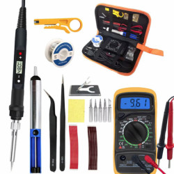 Lutownica 80W zestaw lutowniczy dla elektroników z multimetrem-Narzędzia Warsztatowe i Wyposażenie