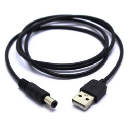 Kabel USB/Wtyk DC 2,1/5,5  1,5m-Kable i Przyłącza RTV i PC
