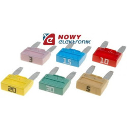MTA 10A Bezpiecznik nożowy mini szer.11mm  samochodowy-Motoryzacja