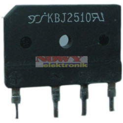 Mostek 25A 1000V Płaski, Piny do lutowania GBJ2510 - KBJ2510-Podzespoły Elektroniczne