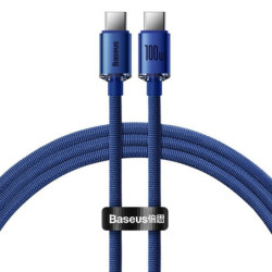 Kabel USB-C Wtyk-Wtyk 100W PD 1,2m BASEUS Crystal Shine CAJY000603-Kable i Przyłącza RTV i PC