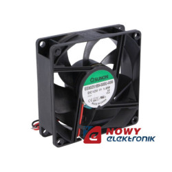 Wentylator 80x25 12V EE80251BX B kulka 1.8W 56m3h EE80251BX-A99-Wentylacja i Chłodzenia