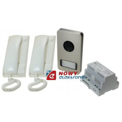 Zestaw domofonowy 1122/322 dla 2 lok. Panel 1122 MIKRA/Unifony 1132-Domofony