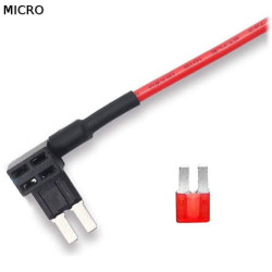 Gniazdo bezpiecznika MICRO2 z przewodem, BYPASS, 20A-Motoryzacja