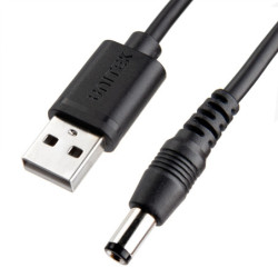 Kabel USB - Wtyk DC 5,5/2,5  9V 1,5m UNITEK Y-C4046BK zasilający-Kable i Przyłącza RTV i PC