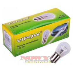 Żarówka BA15S 12V 5W Biała R5W bańka duża  G18-Oświetlenie