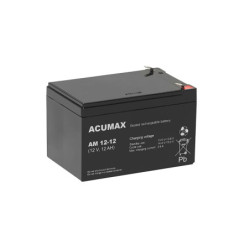 Akumulator 12V-12Ah AM    ACUMAX żelowy-Akumulatory i Ładowarki