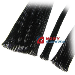 Peszel Plecionka 5mm   Oplot 5 na przewód 4-9mm  czarny-Elektryka