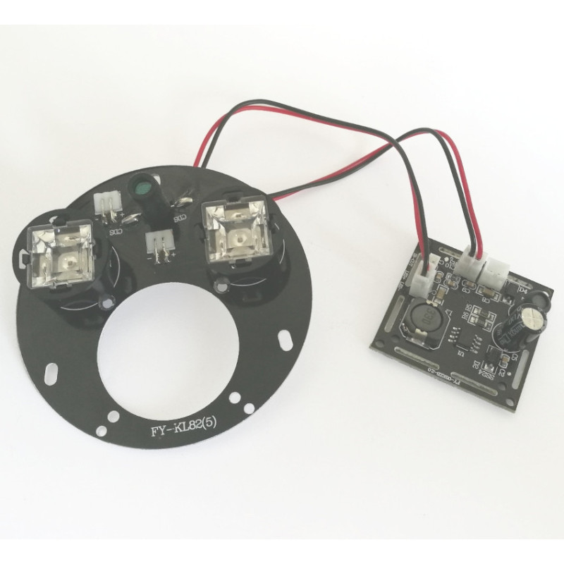 Moduł oświetlenia podczerw 120St 2 Diody LED IR, do kamer podczerwień IR-Monitoring CCTV