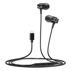 Słuchawki douszne USB-C z mikrof magnetyczne eXtremeStyle AIRBASS czarne-Naglosnienie i Estrada