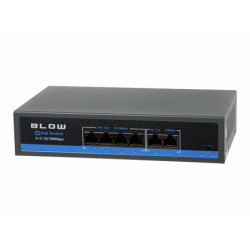 Switch PoE 4xPoE + 2 x UpLink | BLOW BL-SW6-4P-Komputery i Tablety