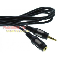 Kabel Jack 3,5St Wt.-Gn. 5m HQ Przedłużacz Jack 3,5 Stereo-Kable i Przyłącza RTV i PC