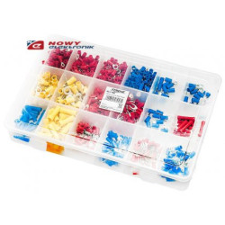 Zestaw Konektorów 760Szt/18Typów Tulejki/Oczka-Podzespoły Elektroniczne