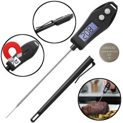 Termometr LCD szpilkowy BLACK ULTRA szybki -50 do +300, kuchenny