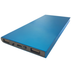 Obudowa Powerbank Li-Poly 153x75mm Niebieska (USB 5V 1A  i 5V 2,1A)