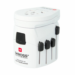 ADAPTER PODRÓŻNY SKROSS PRO WORLD, USB 7A CHINY AUSTRALIA BRAZYLIA SZWAJCARIA USA