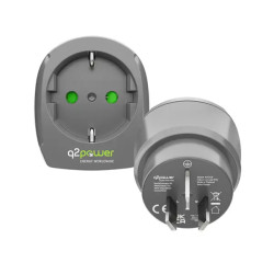 Adapter podróżny Q2Power Chiny Australia Nowa Zelandia Argentyna Fiji Birma, Kiribati, Papua-Nowa Gwinea