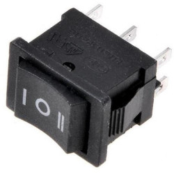 Przełącznik kołyskowy ON/OFF/ON 3poz. 6pin bistabilny mały