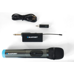 Mikrofon Bezprzewodowy BLAUPUNKT WM40U UHF, Odbiornik Jack 6,3 karaoke