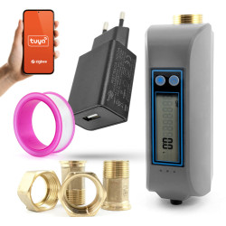 Nawadniacz automatyczny zawór wody z pomiarem WIFI TUYA DN20 DN25 sterownik