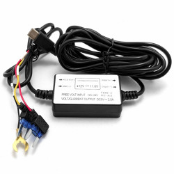 Zasilacz do kamer samochodowych 12V 24V 5V 2,5A rejestratorów inteligentny adapter USB-C przetwornica