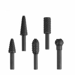 ZESTAW WIERTEŁ DO OBRÓBKI DREWNA 5szt ZE STALI HSS WYKOŃCZENIE TYTANOWE