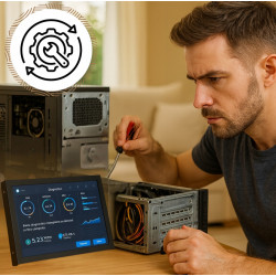 MONITOR 7" LCD uniwersalny ekran przenośny 1024 x 600 px IPS / PLS HDMI, AV, VGA