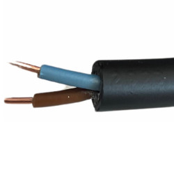 Przewód YKY 600/1000V 2x1mm Przewód ziemny. PVC, Czarny