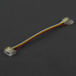 Złączka LED 12mm RGB/RGBW/RGBCCT COB DIGITAL Dwustronna zaciskowa z przewodem 10cm, Cyfrowa