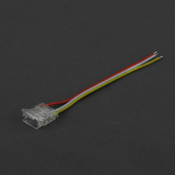 Złączka LED 12mm RGB/RGBW/RGBCCT COB DIGITAL Jednostronna zatrzaskowa z przewodem 10cm, Cyfrowa