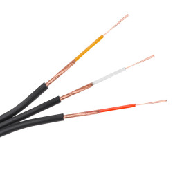 Przewód 3xRCA czarny-Przewody i Druty w metrażu