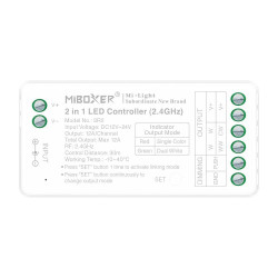Sterownik LED MONO/CCT SR2 MILIGHT 2w1 (nowszy zamiennik za FUT035 FUT036) DC12V~24V Funkcja PUSH ściemniacz włącznik strefowy