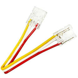 Złączka LED 10mm COB Z przewodem dwustronna 3-Pin  Do taśm COB CCT LA-COB-303-10