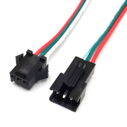 Złączka LED 3Pin MONO CCT COB DIGITAL JST Wtyk + Gniazdo, Przewód 15cm