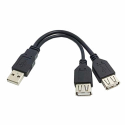 KABEL Y USB - 2X USB ZASILANIE 30CM adapter rozgałeźnik spliter sumator