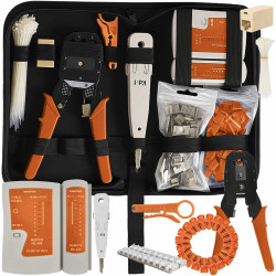 Tester kabli LAN - Zestaw 6w1 Bigstren 25834, Tester, Zaciskarka RJ