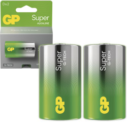 Bateria LR20 GP 2szt. BLISTER Super AlkalineR20/D