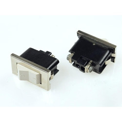 Przełącznik WA-8 6A/250VAC OFF-ON Biały klawisz, chrom, Śruby