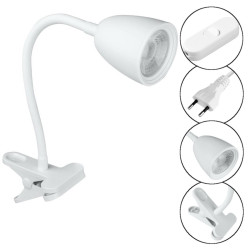 Lampka Biurkowa LED z klipsem 4W 420 lm 4000K Biała 230V