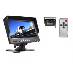 Monitor LCD-TFT 7" + 1x KAMERA | BUS ZESTAW kamera cofania x1, 12V-24V