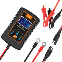 Prostownik 6V 12V 2A ładowarka do akumulatorów inteligentna automatyczna VRLA, AGM, SLA, GEL, LEAD-ACID eXtremestyle SBC-61220