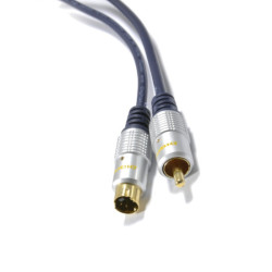 Kabel SVHS-RCA 10m DIGITAL złote-Kable i Przyłącza RTV i PC
