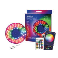 Lampki choinkowe MAGIC 200LED RGB 10m USB, Łańcuch Świąteczny, Pilot, Aplikacja