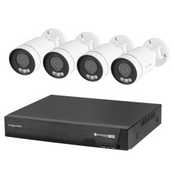 Zestaw monitoringu bezprzew 5Mpx 4-kanał. WI-FI kamery białe TUYA C300