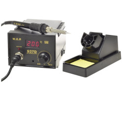 Stacja lutownicza WEP 937D moc 60W z wyświetlaczem LED, lutownica kolbowa